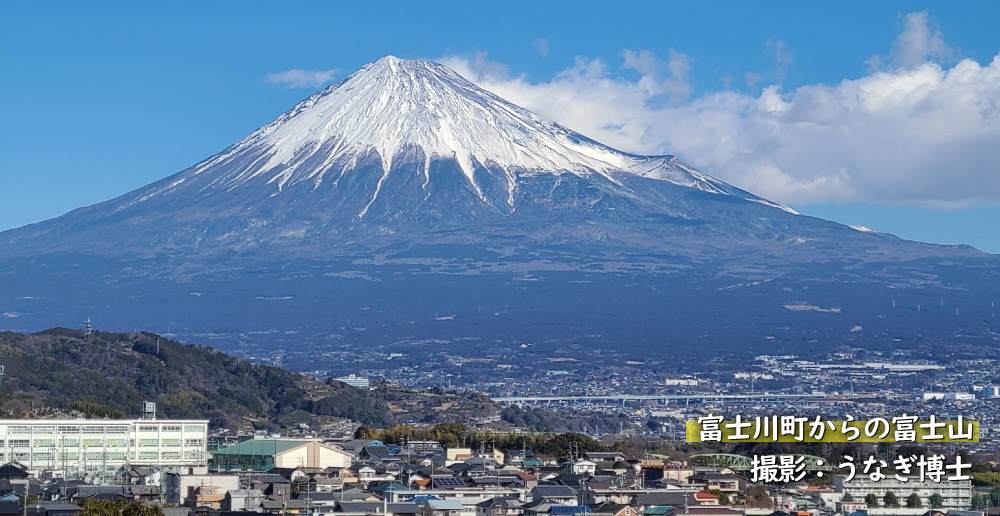 富士川町からの富士山・撮影：うなぎ博士