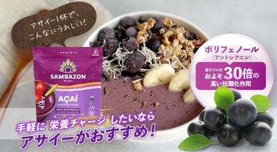手軽に栄養チャージしたいなら、アサイーがおすすめ