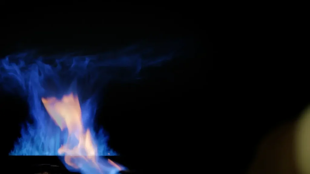火入れの炎